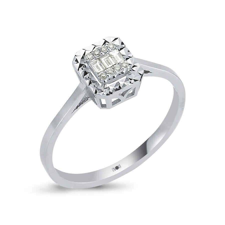 07 Karat Baget Pırlanta Yüzük - 1