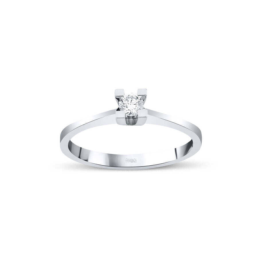 15 Karat Tektaş Pırlanta Yüzük-2 - 1