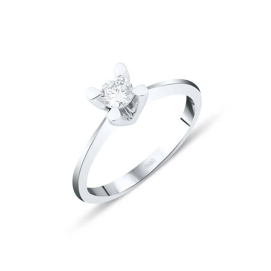 0,25 Karat Tektaş Pırlanta Yüzük D Colour - 1