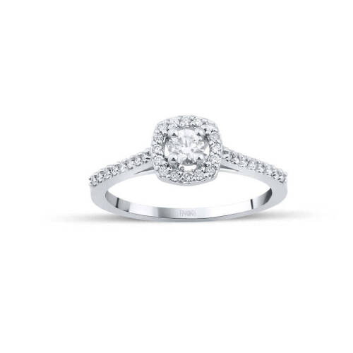 37 Karat Tektaş Pırlanta Yüzük - 