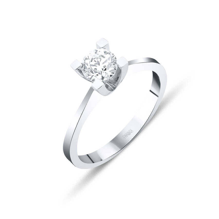 44 Karat Tektaş Pırlanta Yüzük - 1