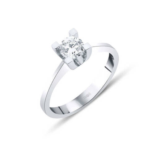 55 Karat Tektaş Pırlanta Yüzük - 