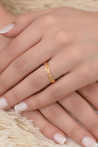 22 Ayar Üçlü Burma Yüzük - 