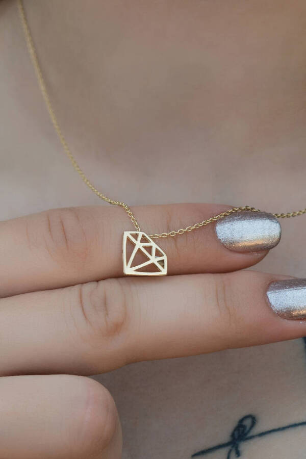 Altın Diamond Kolye - 1