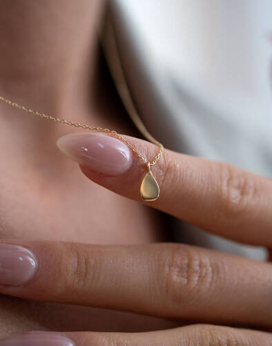 Altın Drop Kolye - 