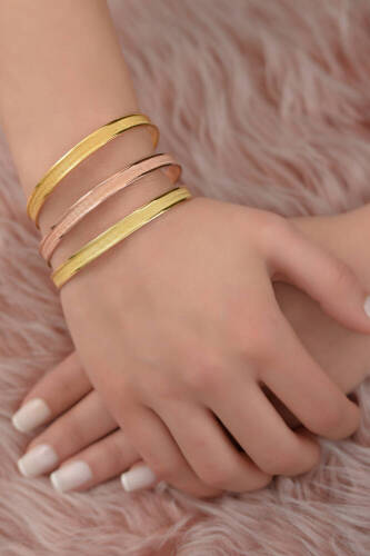 Altın Hasır Bilezik - (1)