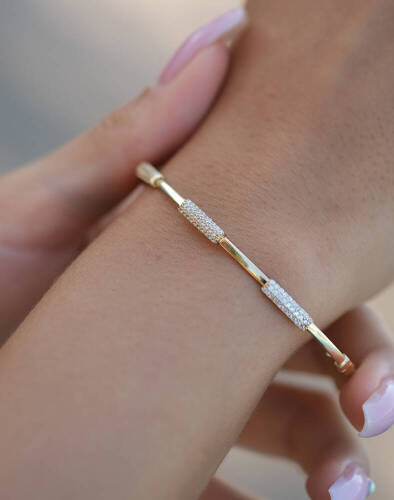 Ara Taşlı Bileklik - 