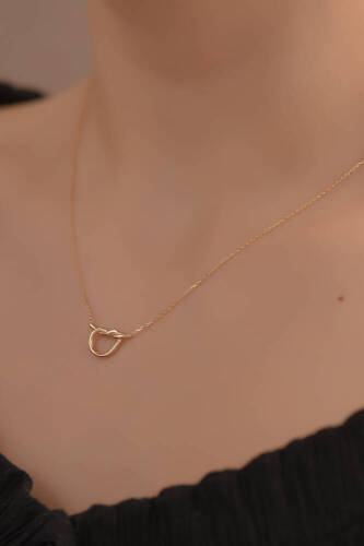 Aşk Düğümü Altın Kolye - 