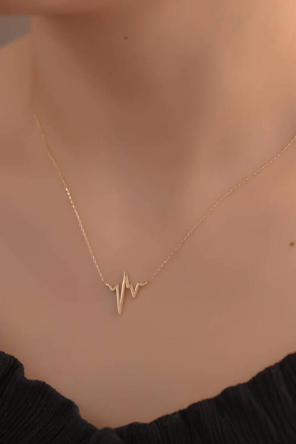 Aşkın Ritmi Altın Kolye - 1