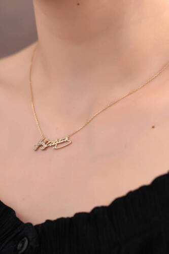 Atatürk İmza Altın Kolye - 