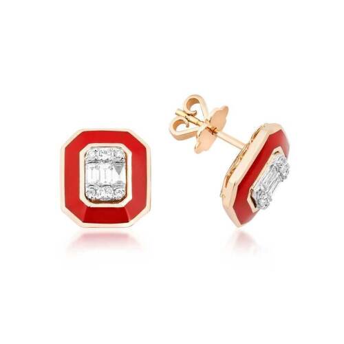 Baget Pırlanta Küpe - 