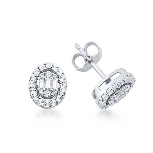 Baget Pırlanta Küpe - 