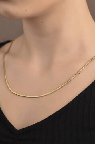 Balık Sırtı İtalyan Altın Zincir - 