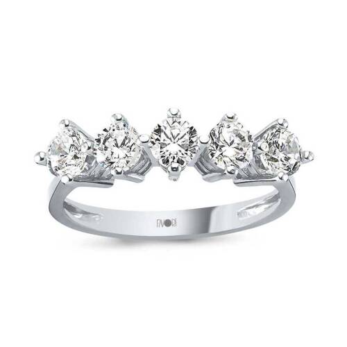 Beştaş Beyaz Altın Yüzük - 