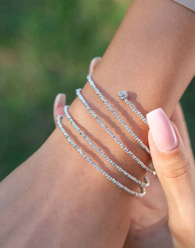 Beyaz Sarmaşık Bileklik - 