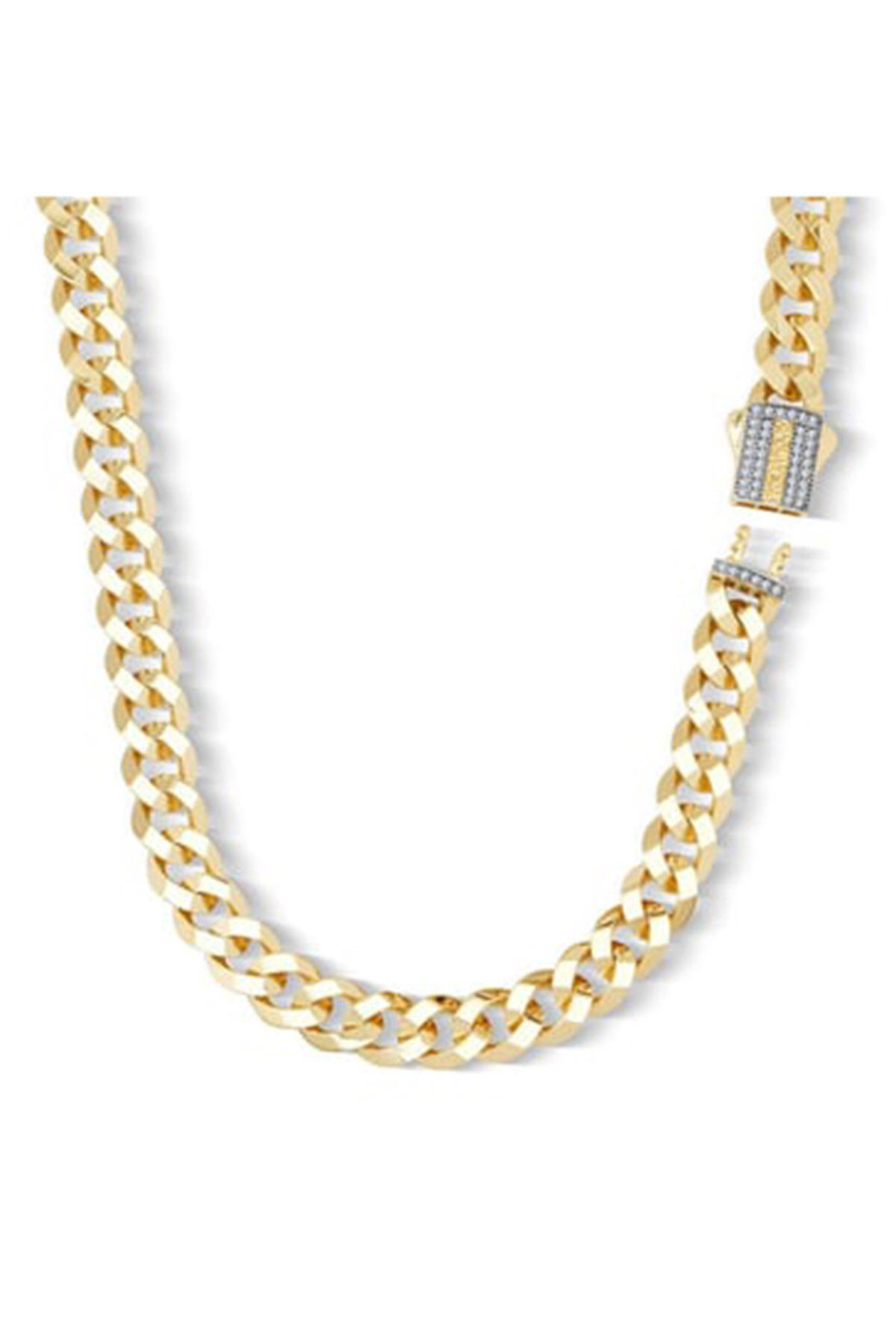 Çağla Ema 9mm Altın Gurmet Zincir - 