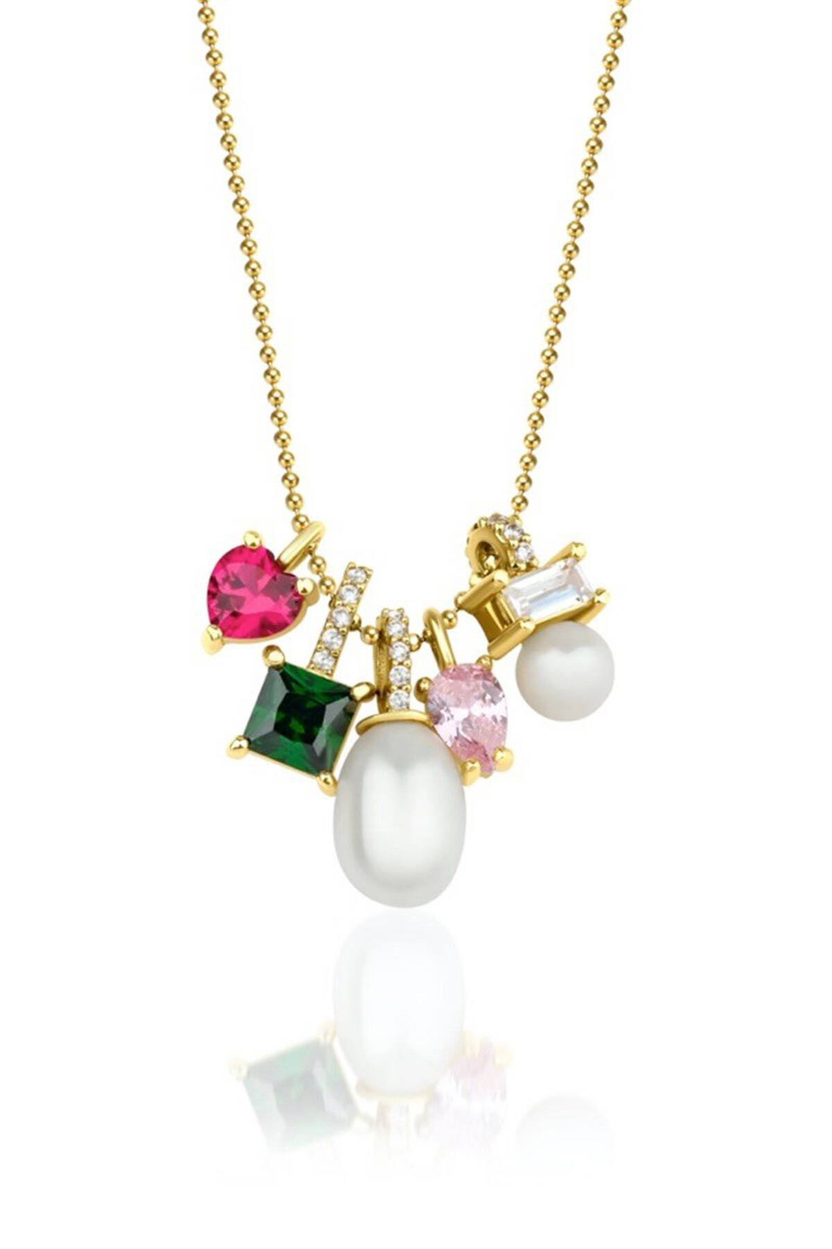 Çağla Ema İnci Altın Kolye - 1