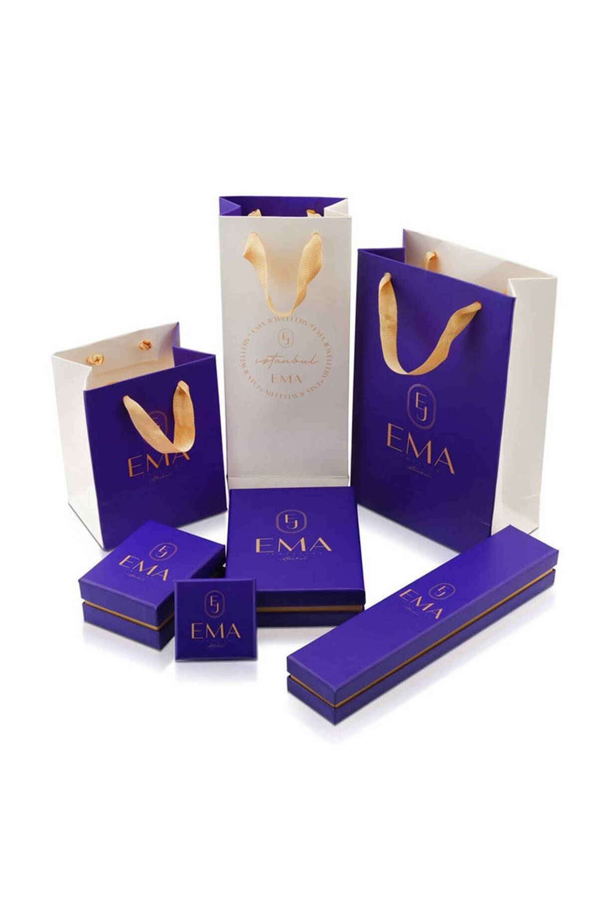 Çağla Ema Taşlı Pramit Küpe - 4