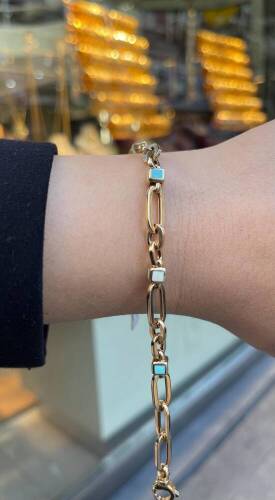 Cetaş Kadın Kare Mineli Bileklik - (1)