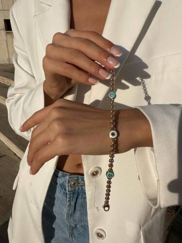 Cetaş Kadın Mineli Boncuklu Bileklik - 