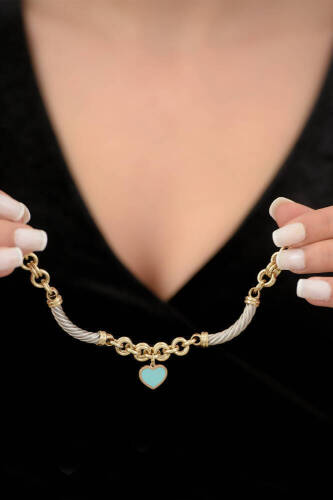 Cetaş Kalp Detaylı Sevgi Bilekliği - (1)