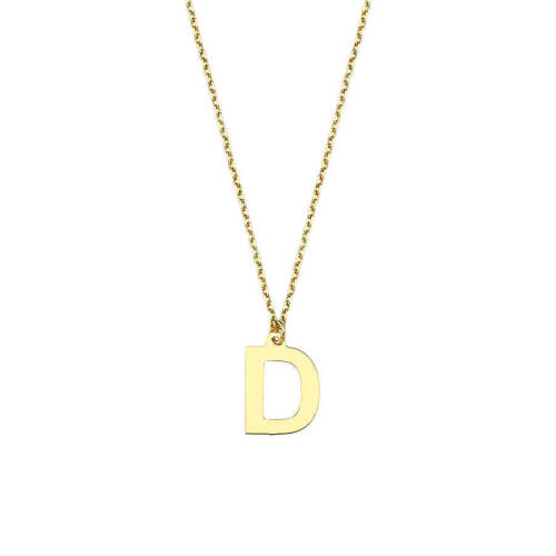 D Harfi Altın Kolye - 