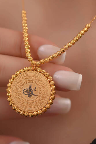 Dorika Toplu Tuğralı Kolye - 