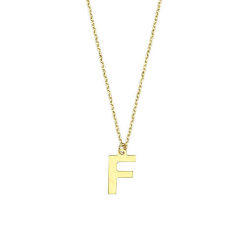 F Harfi Altın Kolye - 