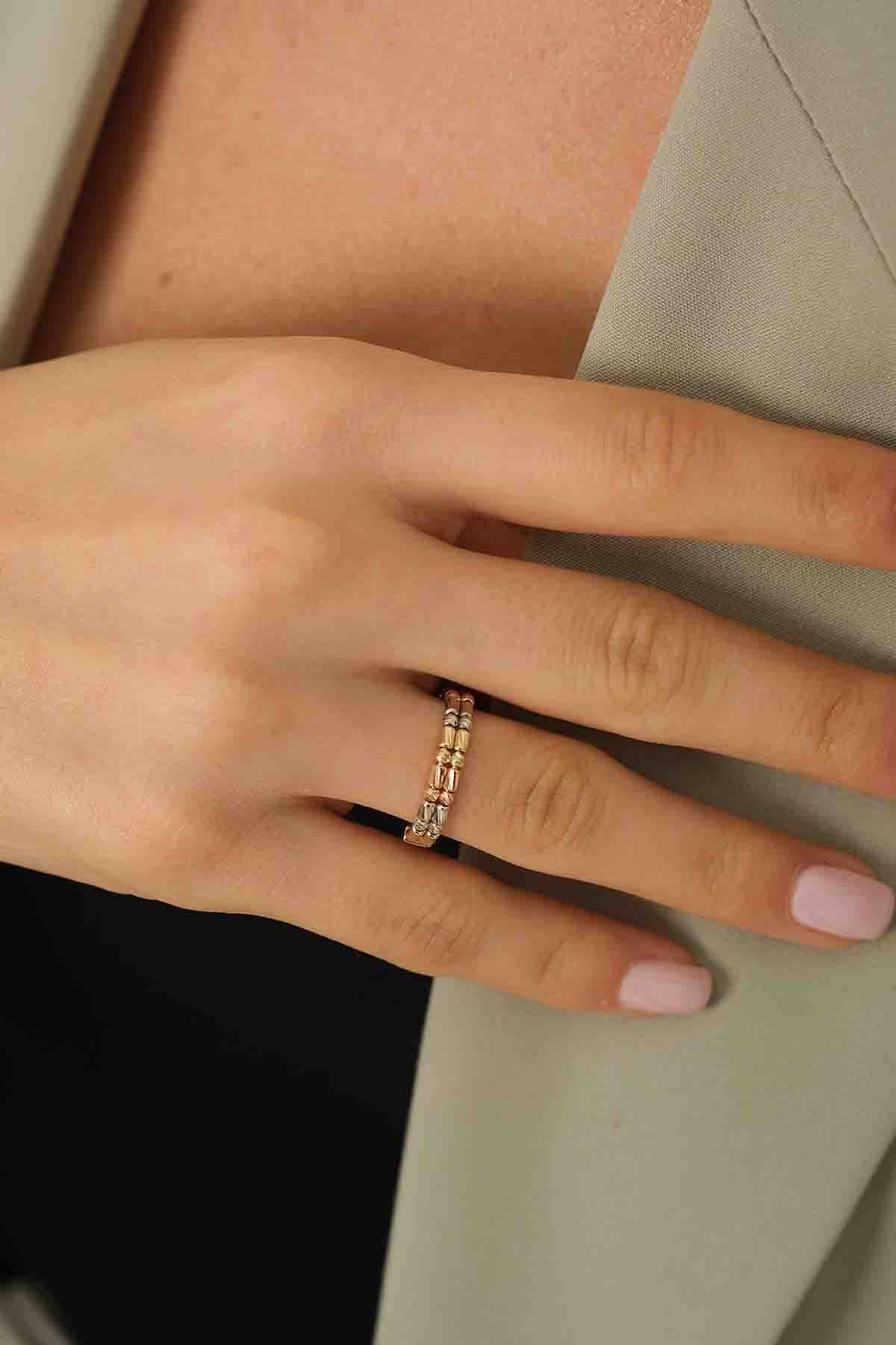 İki Sıra Dorikalı Yüzük - (1)