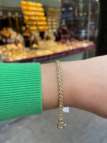 İkili Örgü Halat Bileklik - 