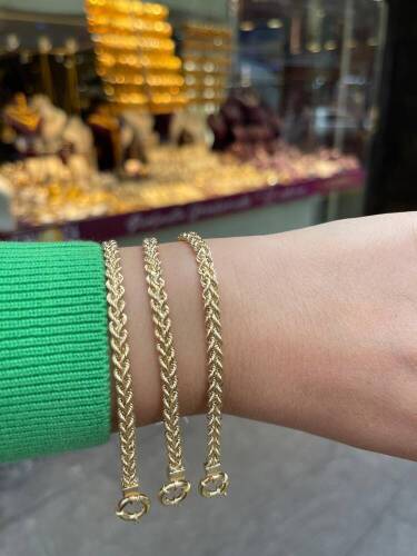 İkili Örgü Halat Bileklik - (1)