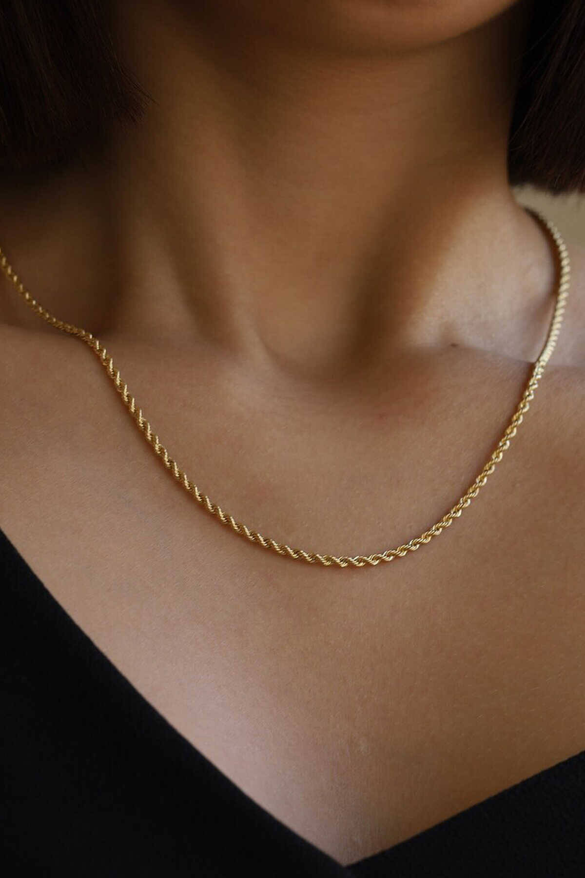 Halat Burgu Altın Zincir - 1