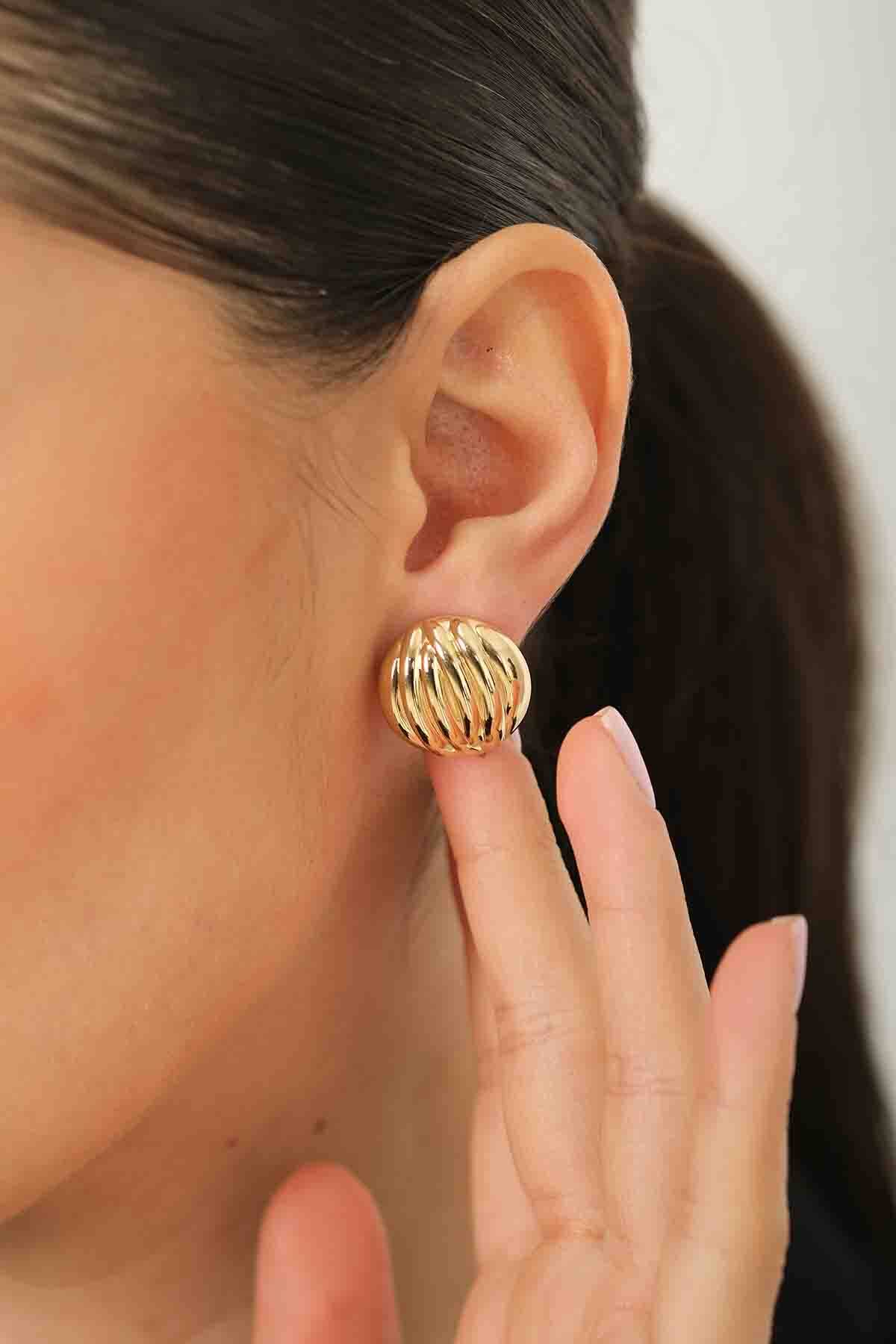 İtalyan Düğme Küpe - 3