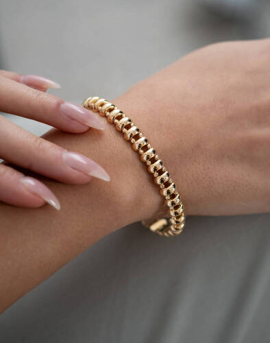 İtalyan Esnek Kelepçe Bileklik - 