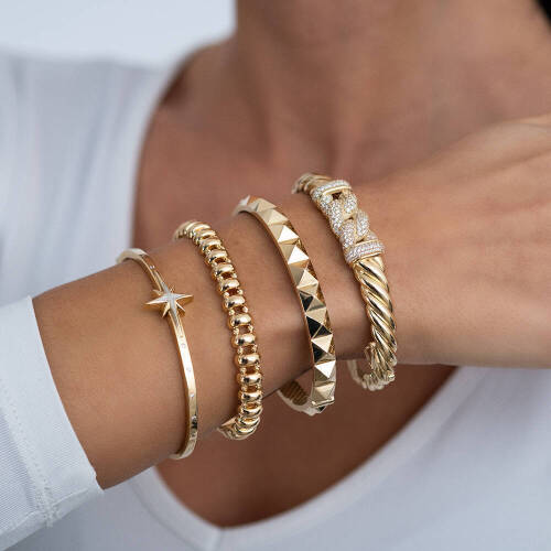 İtalyan Esnek Kelepçe Bileklik - (1)