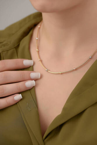 İtalyan Popcorn Altın Kolye - 