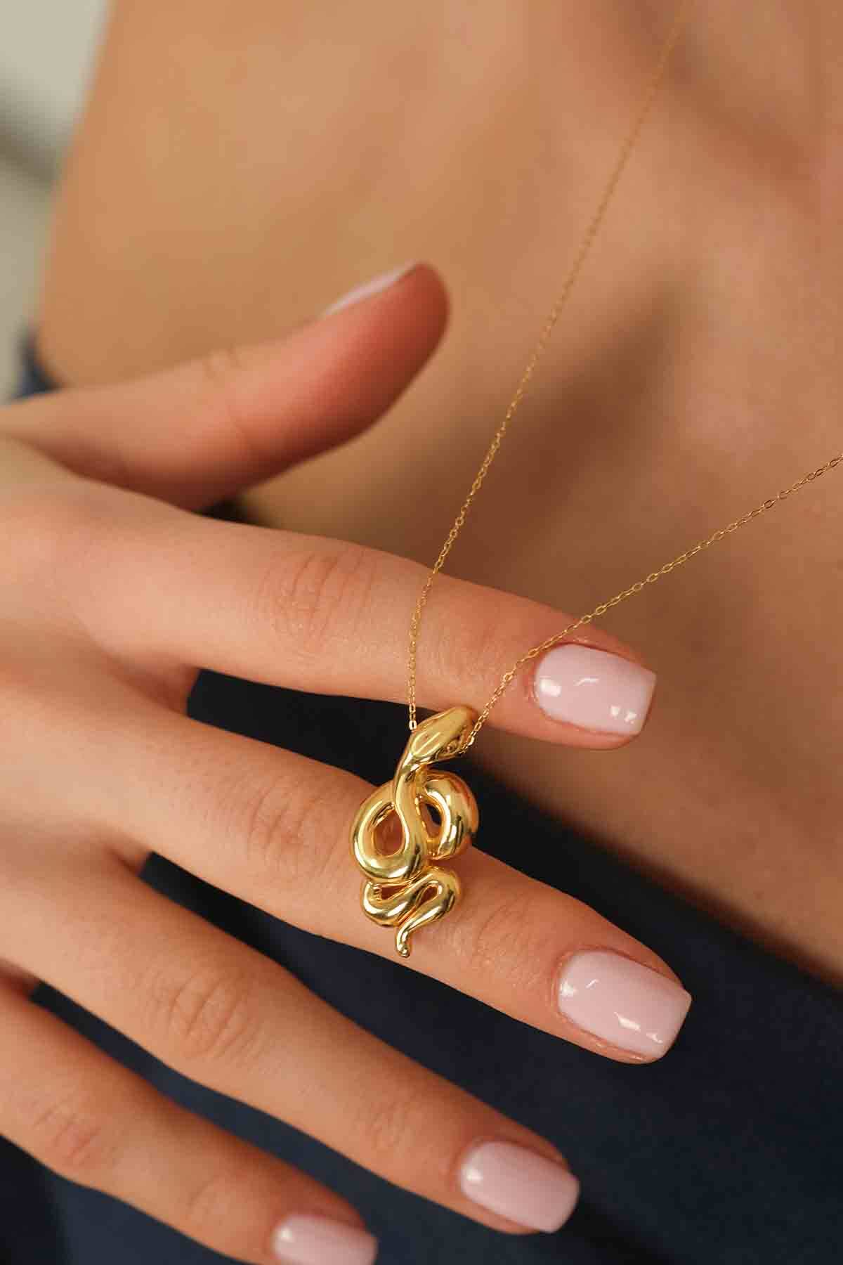 İtalyan Yılan Kolye - 3