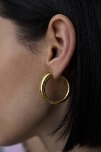 Kadın Altın İtalyan Küpe - 