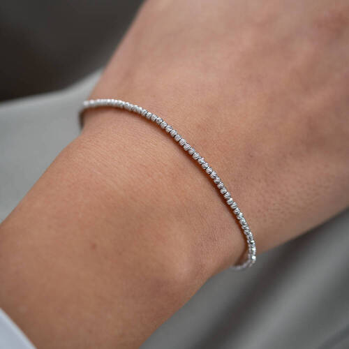 Kadın Beyaz Dorika Bileklik - (1)