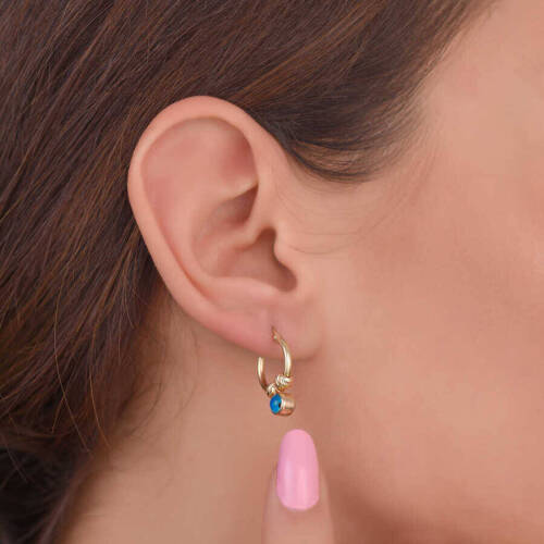 Kadın Küçük Göz Halka Küpe - (1)