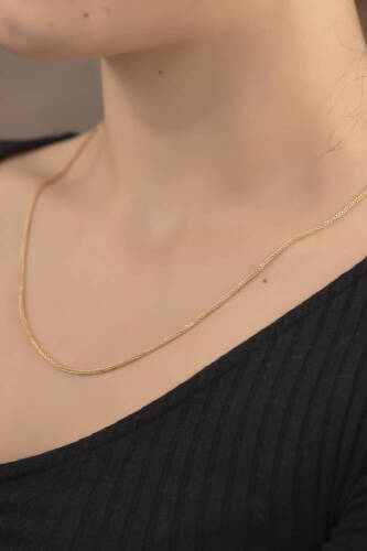 Karae Spiga Altın Zincir - 