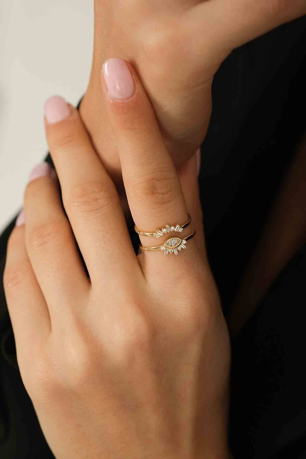 Kirpik Göz Kombin Yüzük - 3