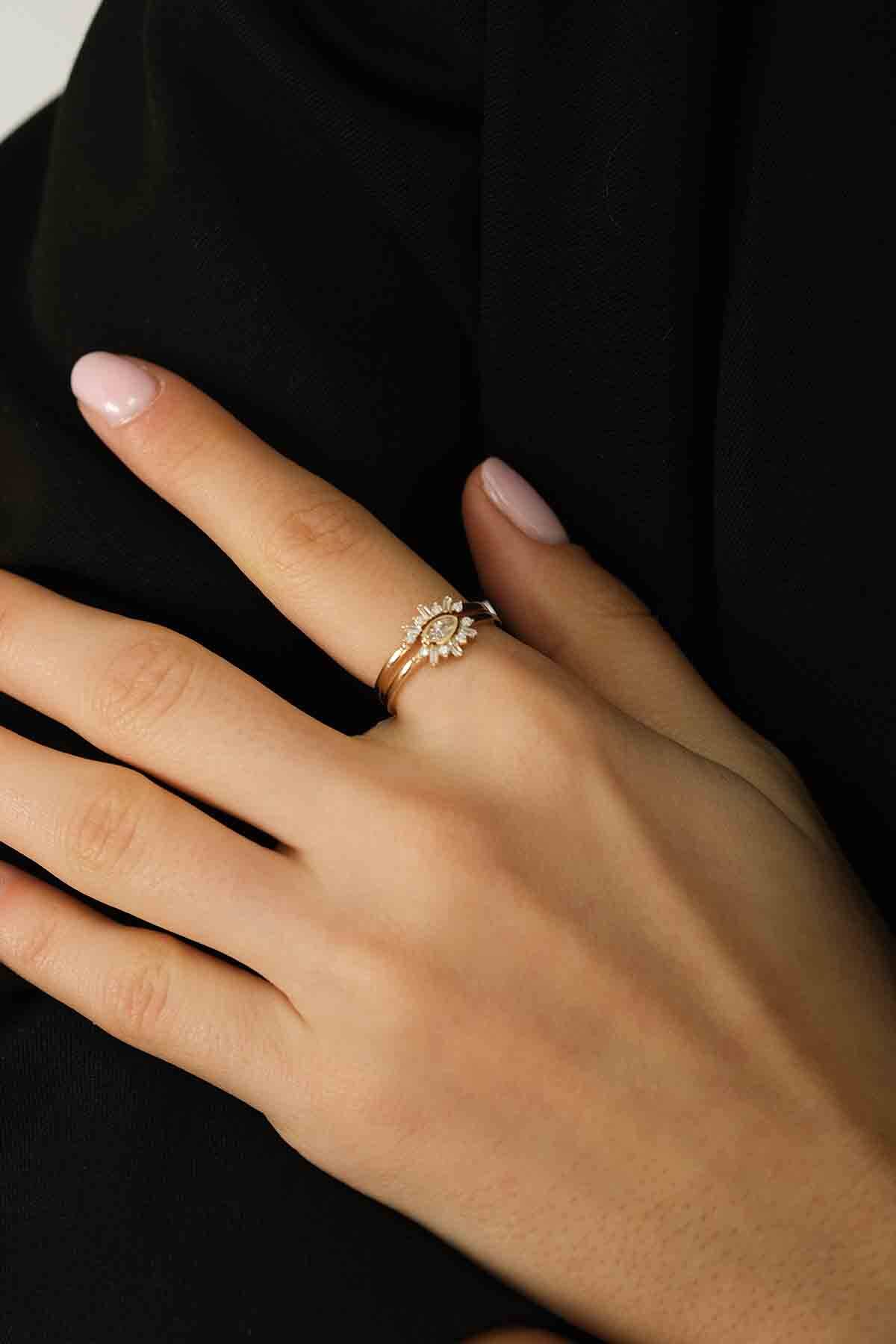 Kirpik Göz Kombin Yüzük - 4