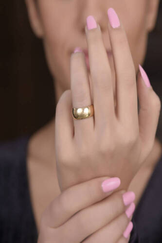 Klasik Bombeli 8mm Alyans - 