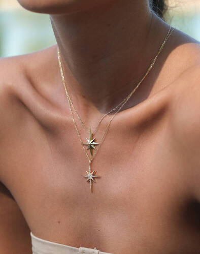 Kuzey Yıldızı Kolye - (1)