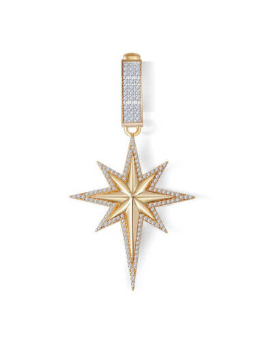 Kuzey Yıldızı Taşlı Charm - 