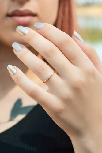 Markiz Tria Altın Yüzük - 