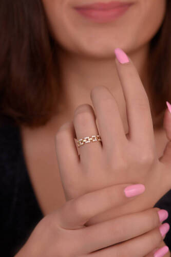 Modern Altın Yüzük - 