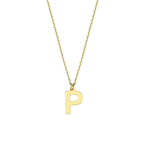 P Harfi Altın Kolye - 