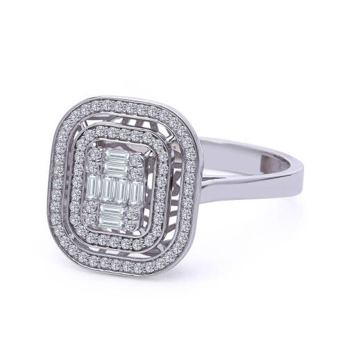 Pırlanta Baget Yüzük - 